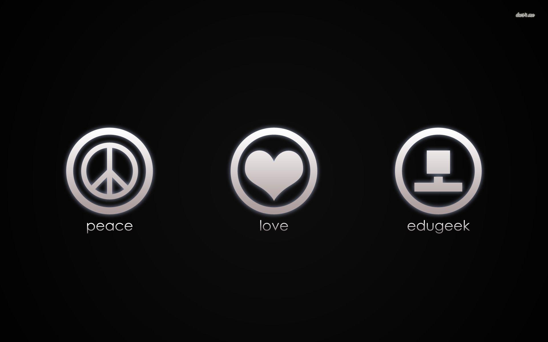 1920x1200 Hd Wallpaper Of Peace Love Music