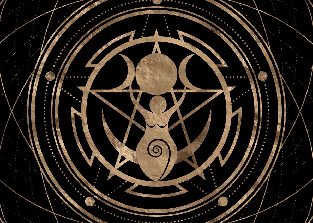 1200x857 Triple Moon Goddess' Poster, picture