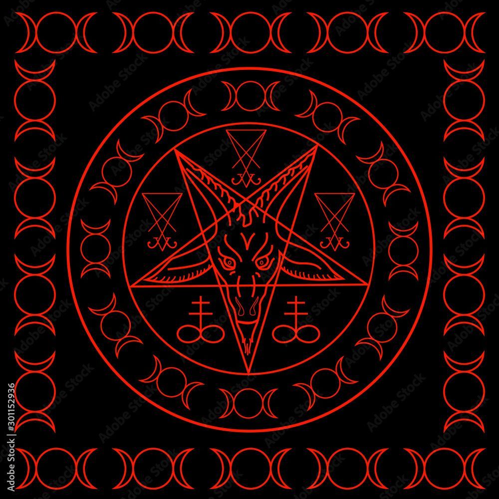 1000x1000 Wiccan symbols- Cross of Sulfur, Triple