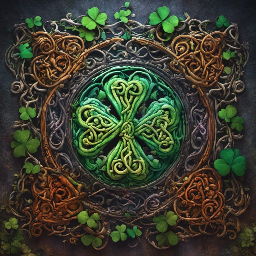 1024x1024 Shamrock of the Triple Goddess