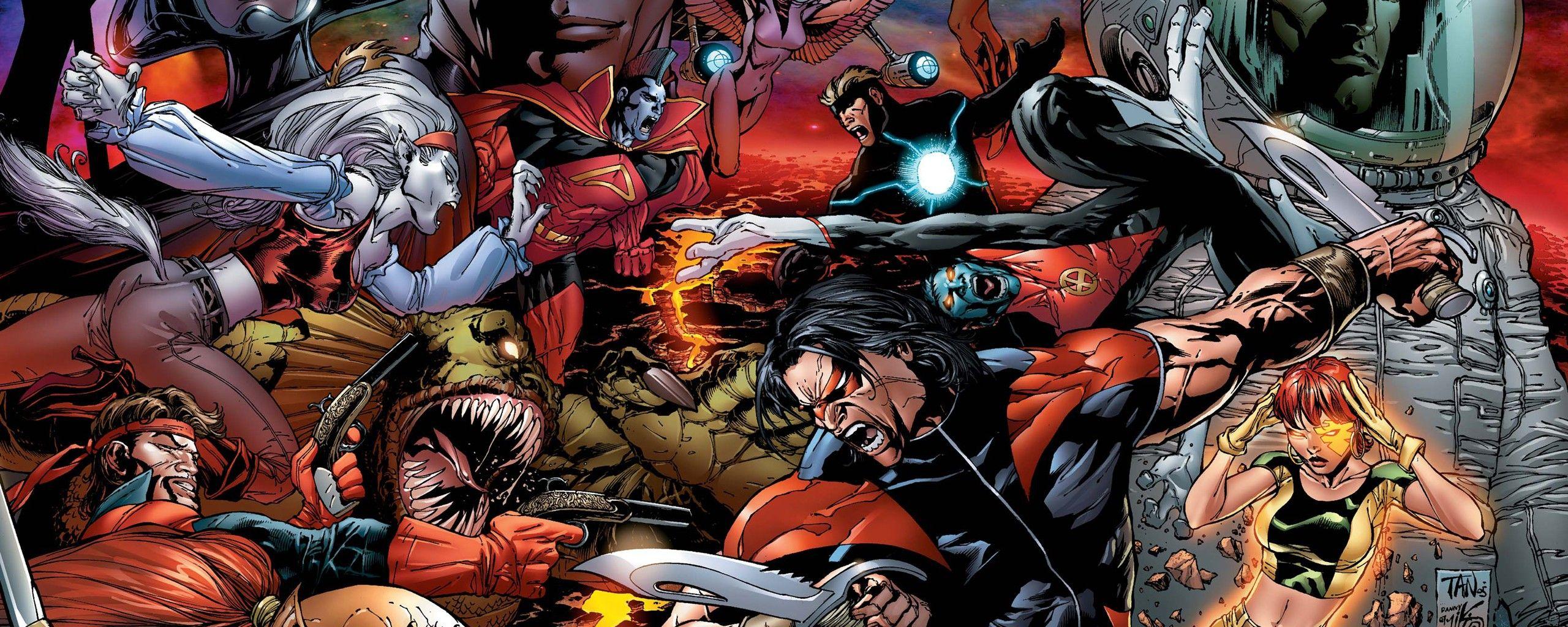 2560x1024 avengers dual screen wallpaper