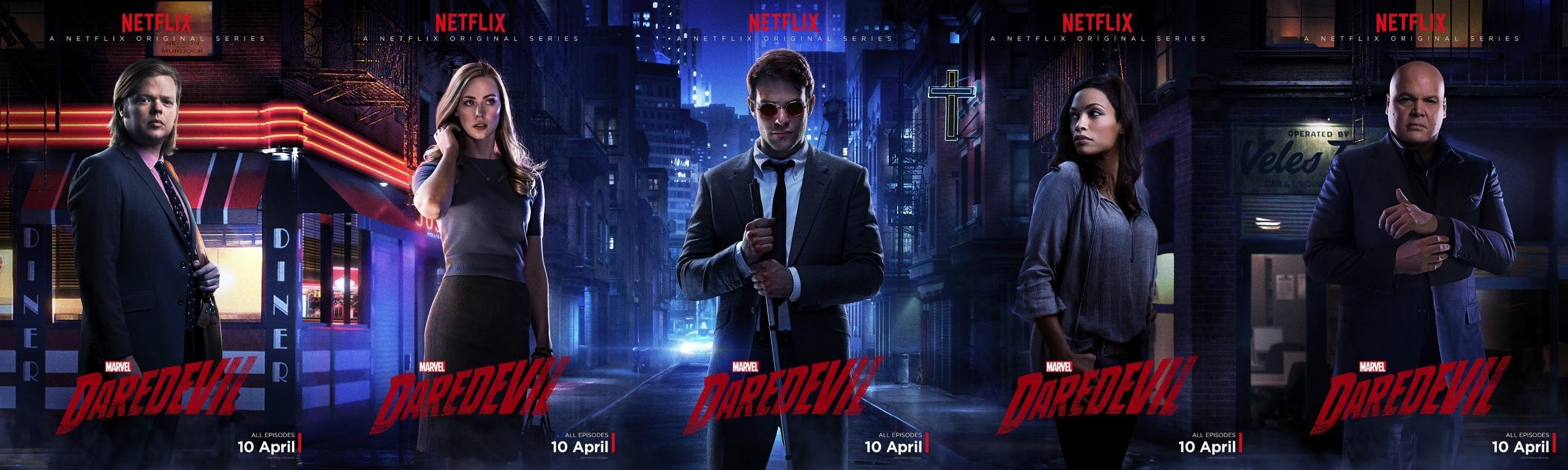 2560x768 Dual monitor Daredevil TV Show wallpaper, HD background