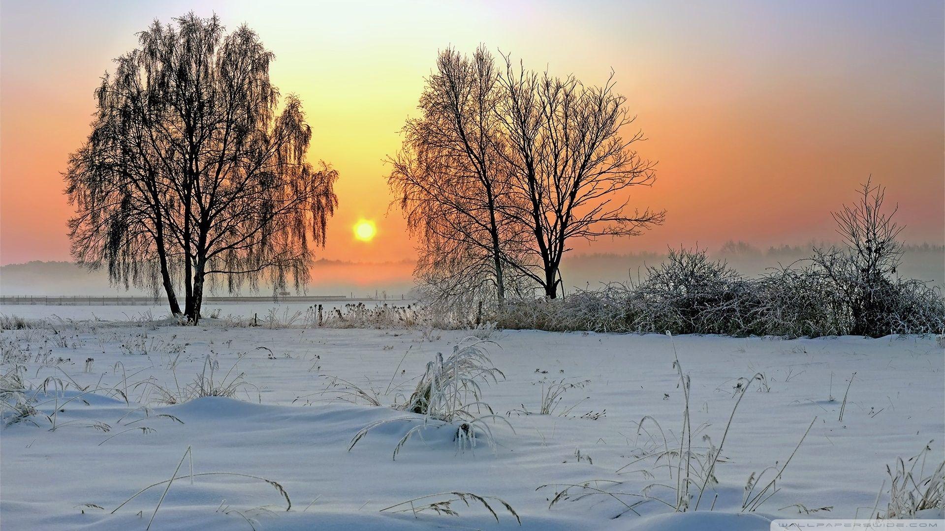 Winter Sunrise Nature Wallpapers - Top Free Winter Sunrise Nature