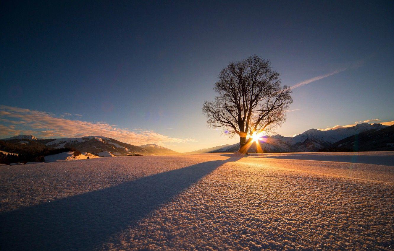 1332x850 Wallpaper The sun, Nature, Clouds, Winter, Mountains