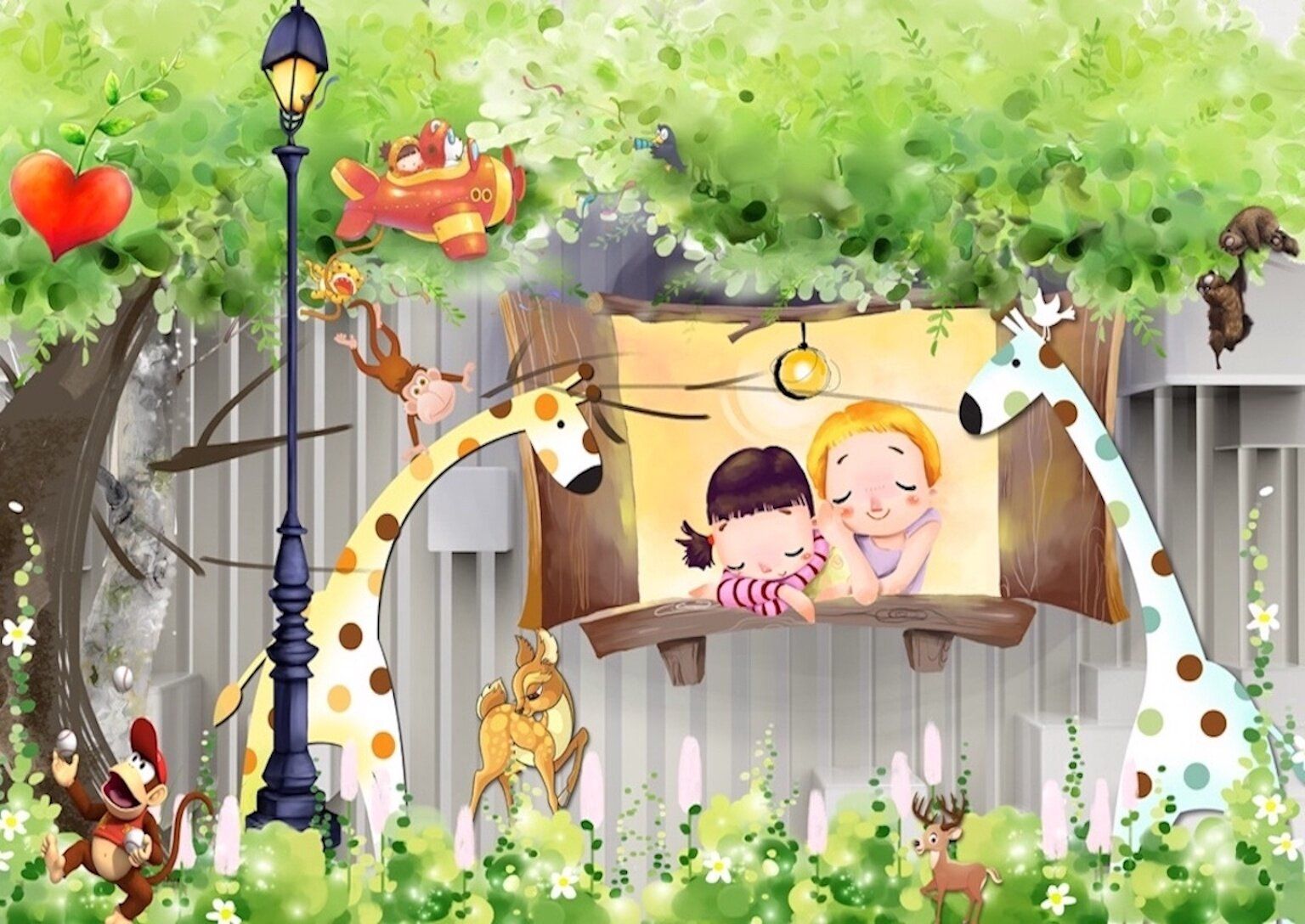 1536x1088 Zoomie Kids Aptos Wall Mural