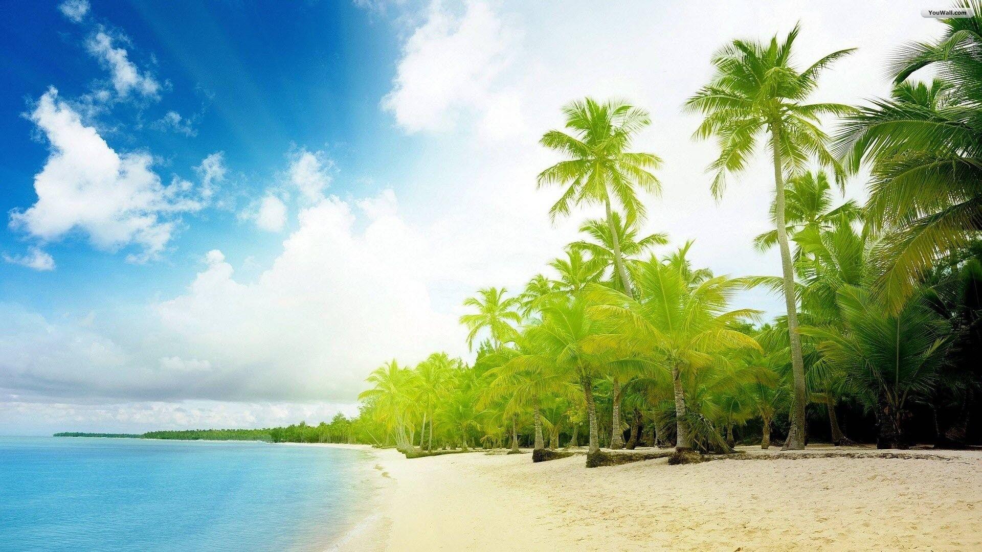 1920x1080 Tropical Beach Wallpaper Desktop