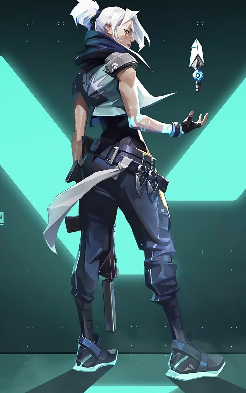 800x1280 Jett Valorant 4k 2020 Nexus 7