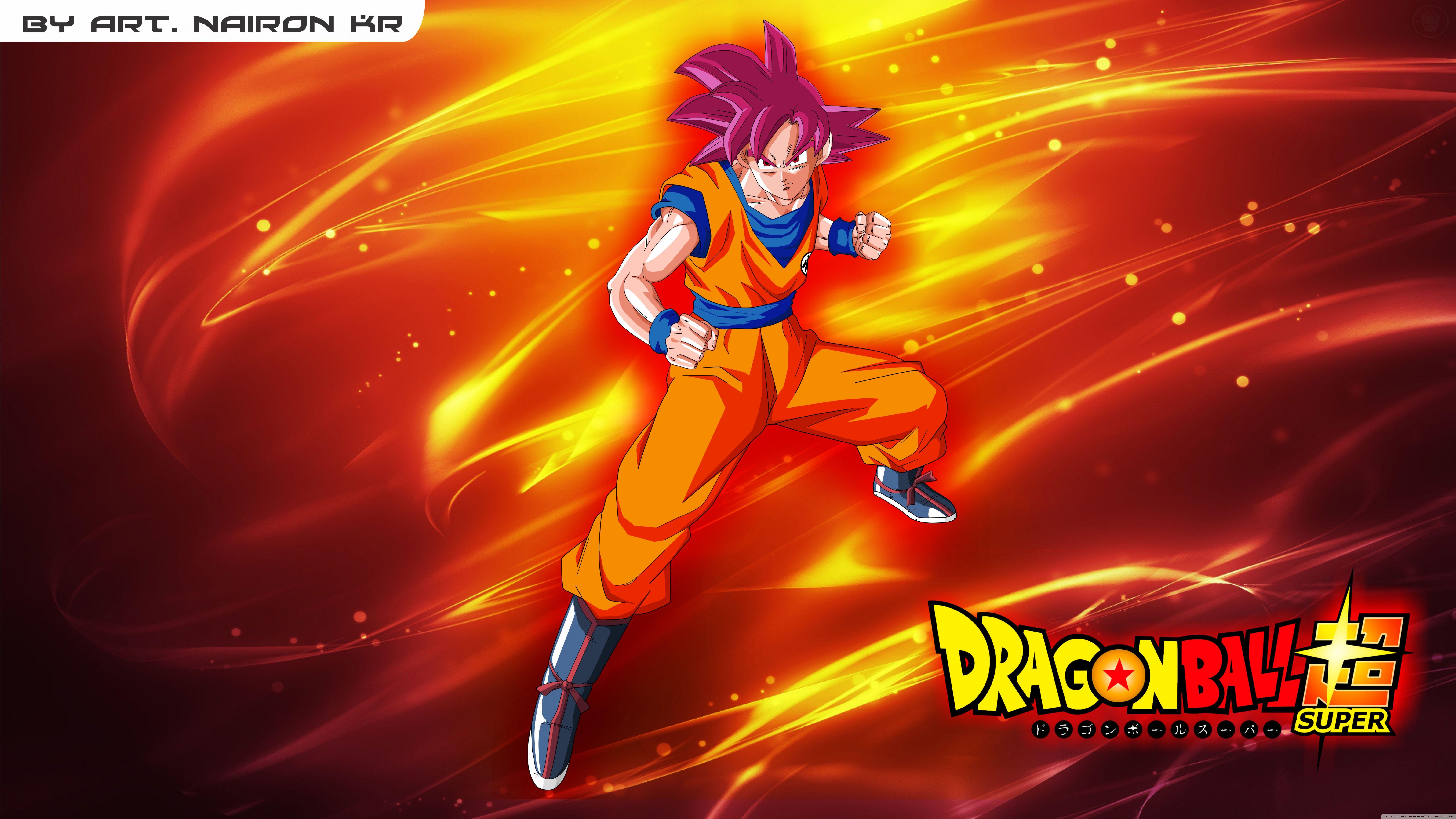 7680x4320 goku super saiyajin god ❤ 4K HD Desktop Wallpaper for 4K Ultra HD TV