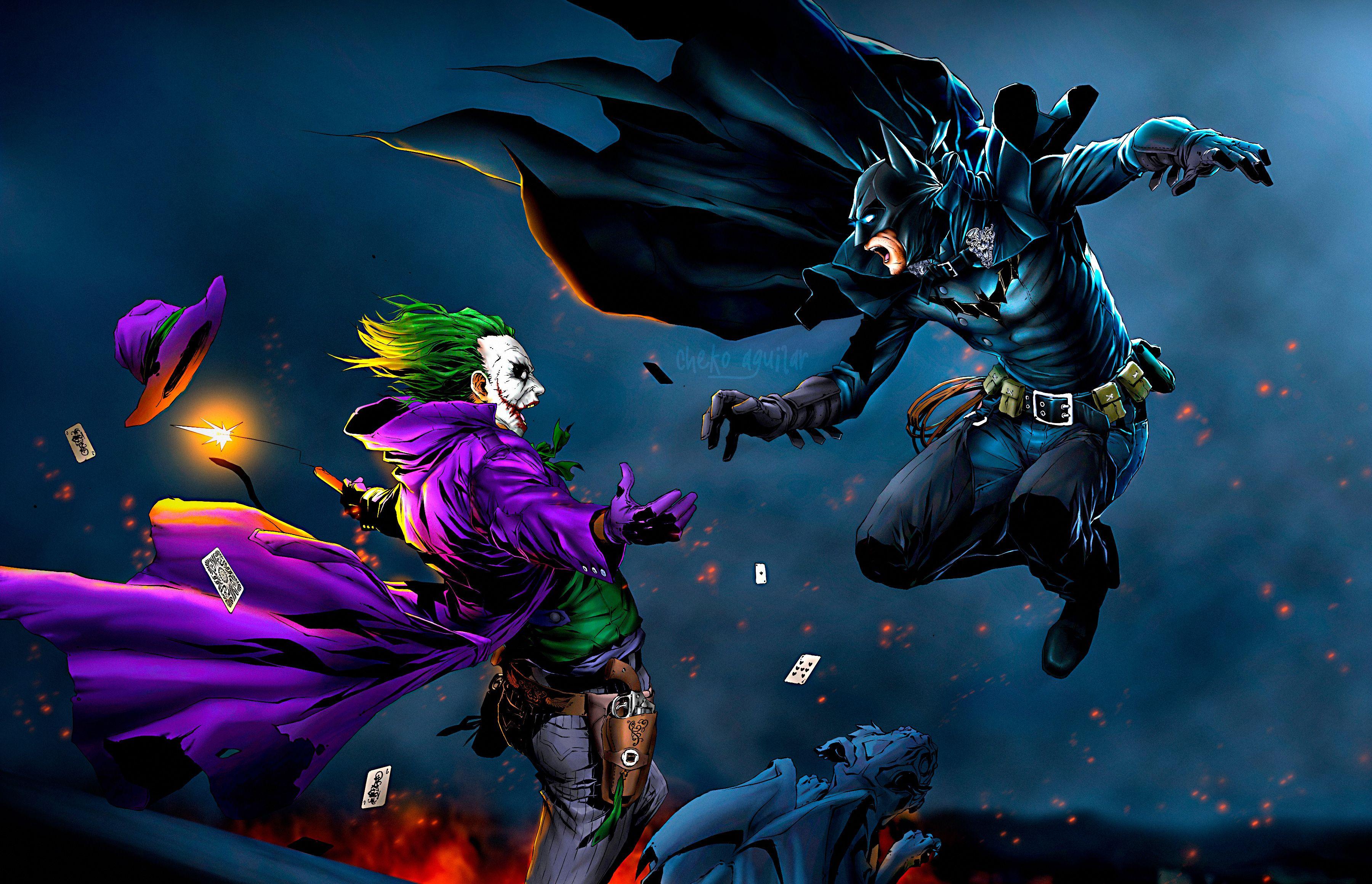 2. The Joker's iconic green hair in the Batman comics - wide 3