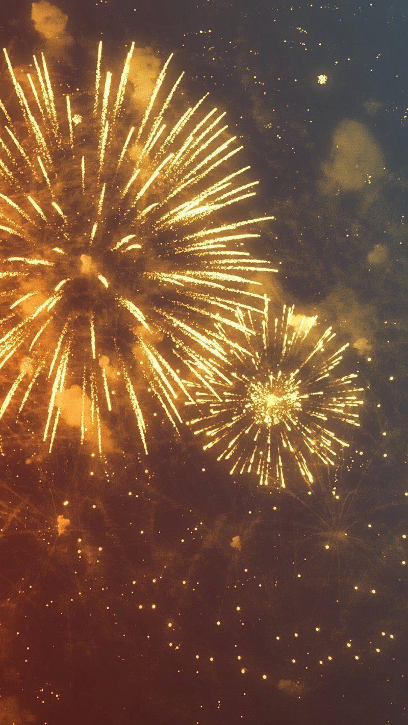 800x1422 Gold festival fireworks iPhone