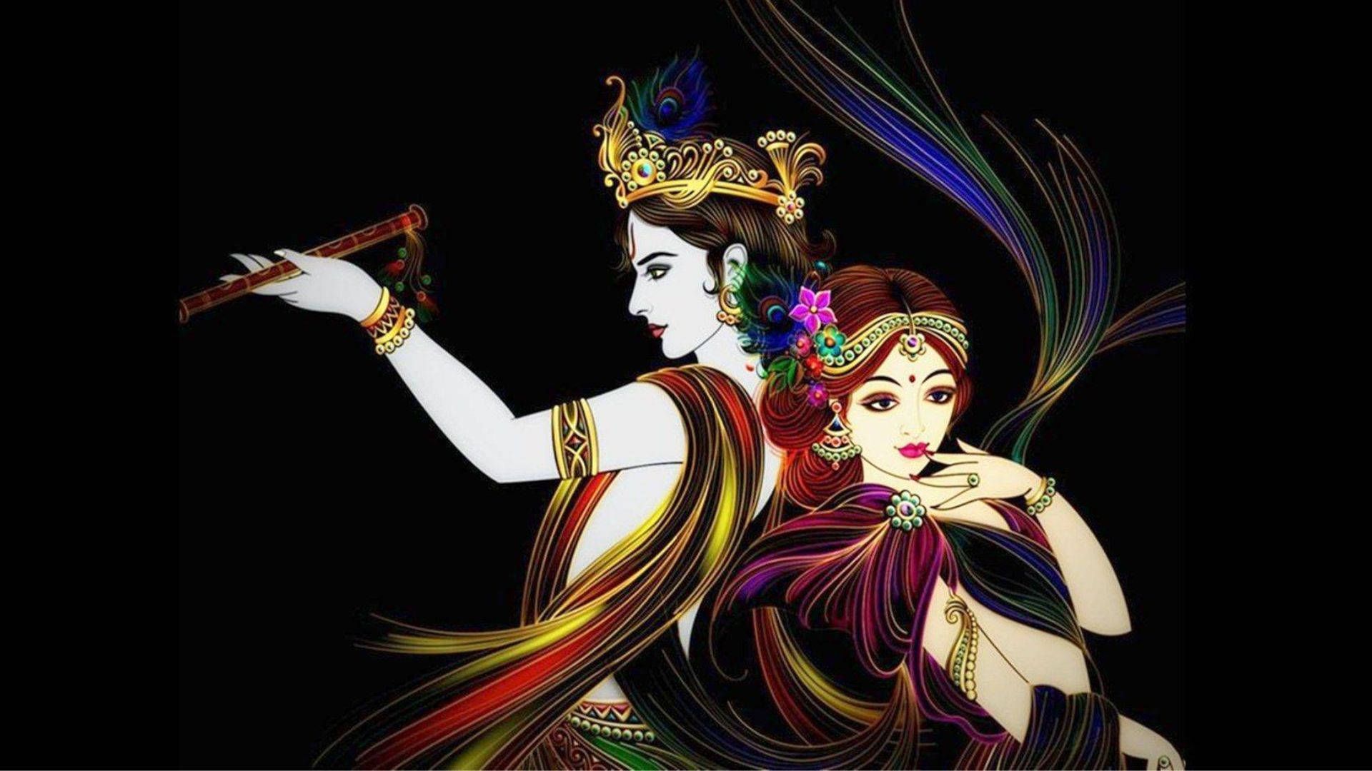 1920x1080 Dark Krishna Wallpaper