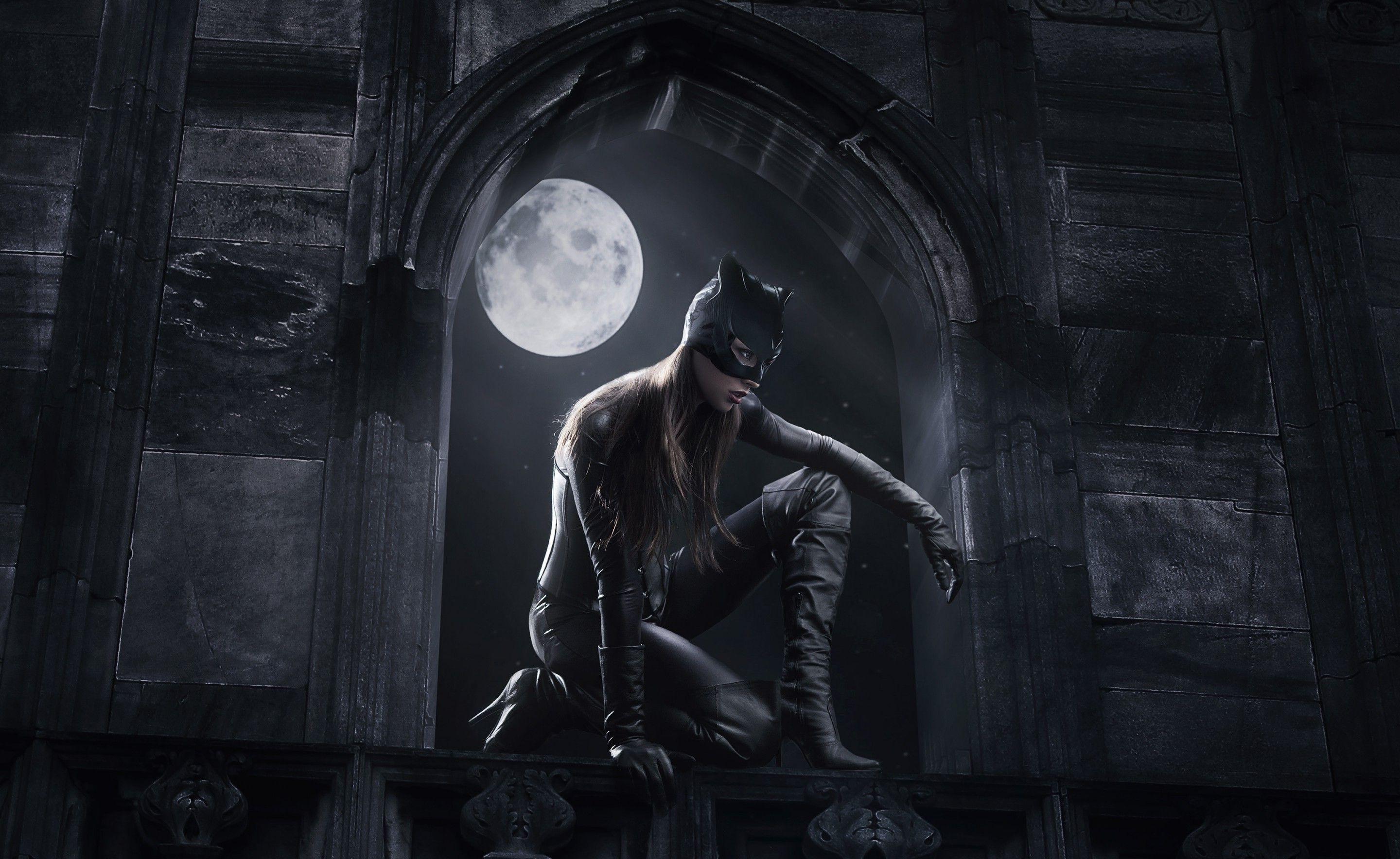 2880x1768 artwork fantasy art catwoman wallpaper