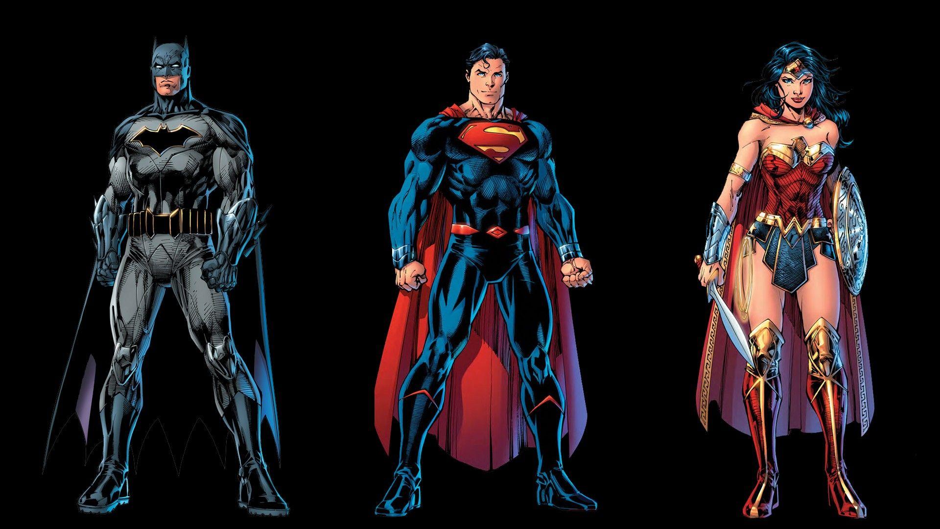 1920x1080 #Batman, #Wonder Woman, #Rebirth, #DC Comics