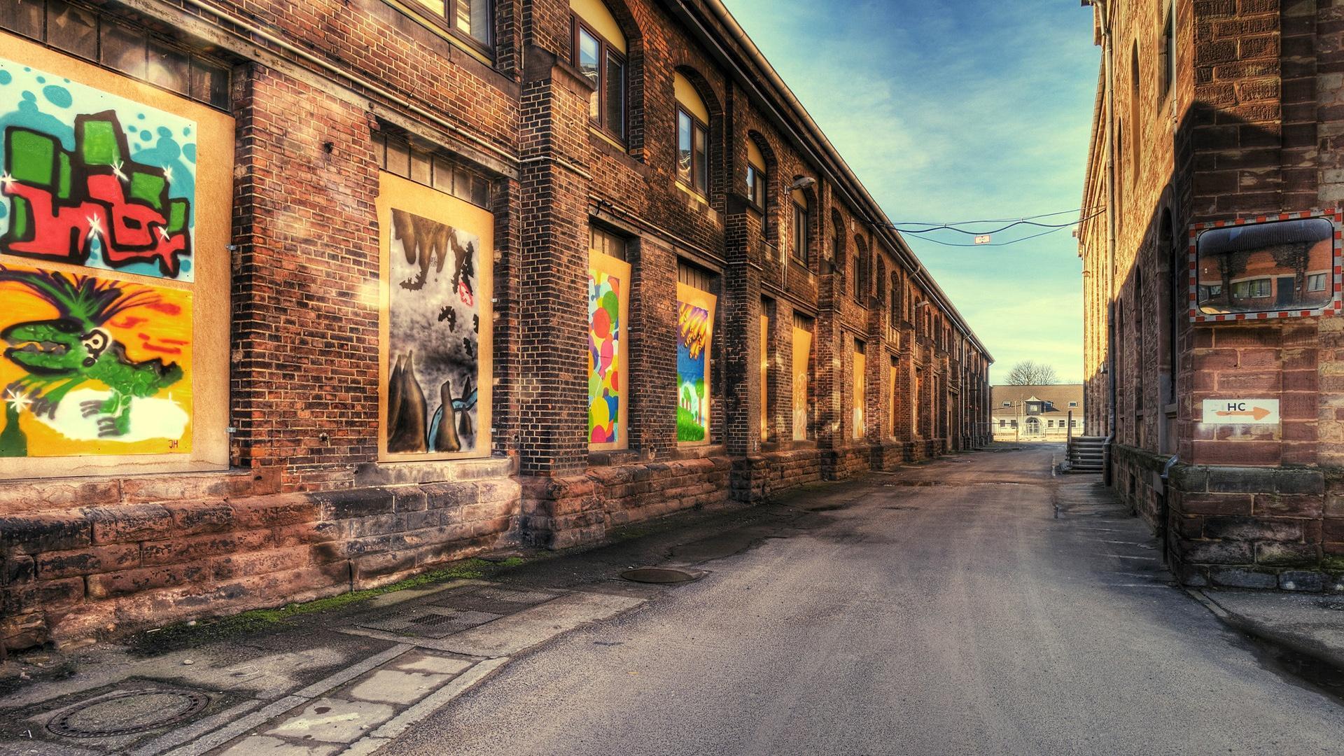 1920x1080 Commercial Alleyway Hdr HD desktop wallpaper : Widescreen : High