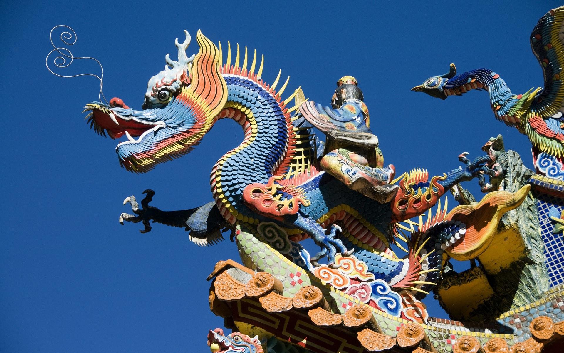 1920x1200 Chinese Dragon Statue HD Wallpaper. Download HD Wallpaper