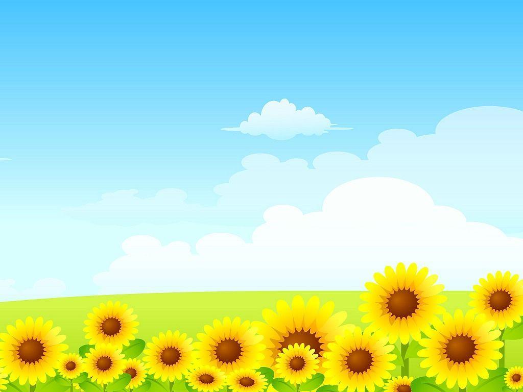 Cartoon Sunflower Wallpapers - Top Free Cartoon Sunflower Backgrounds - WallpaperAccess