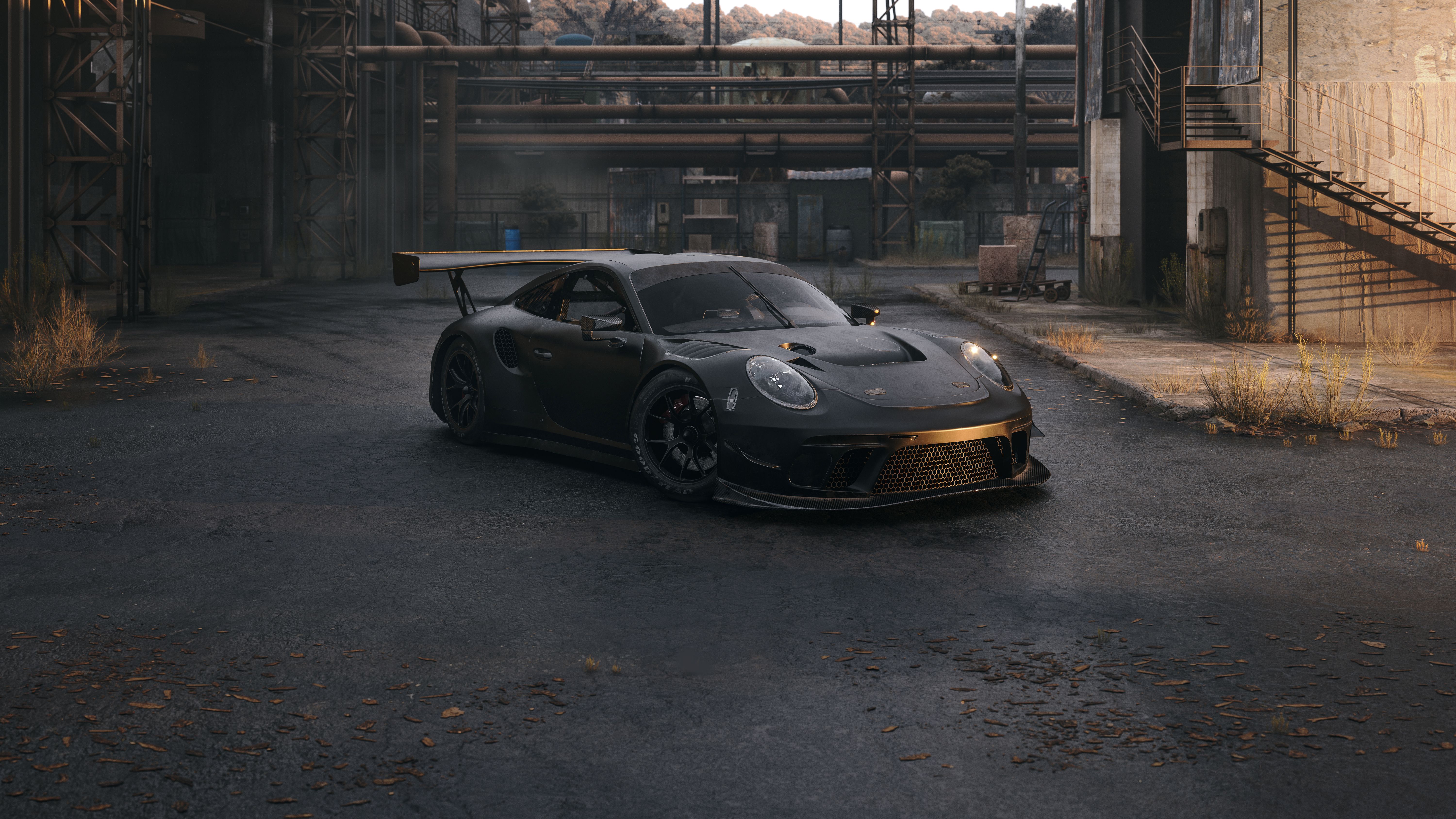6000x3375 Porsche 911 GT3 Wallpaper 4K, CGI, 5K, Dark aesthetic