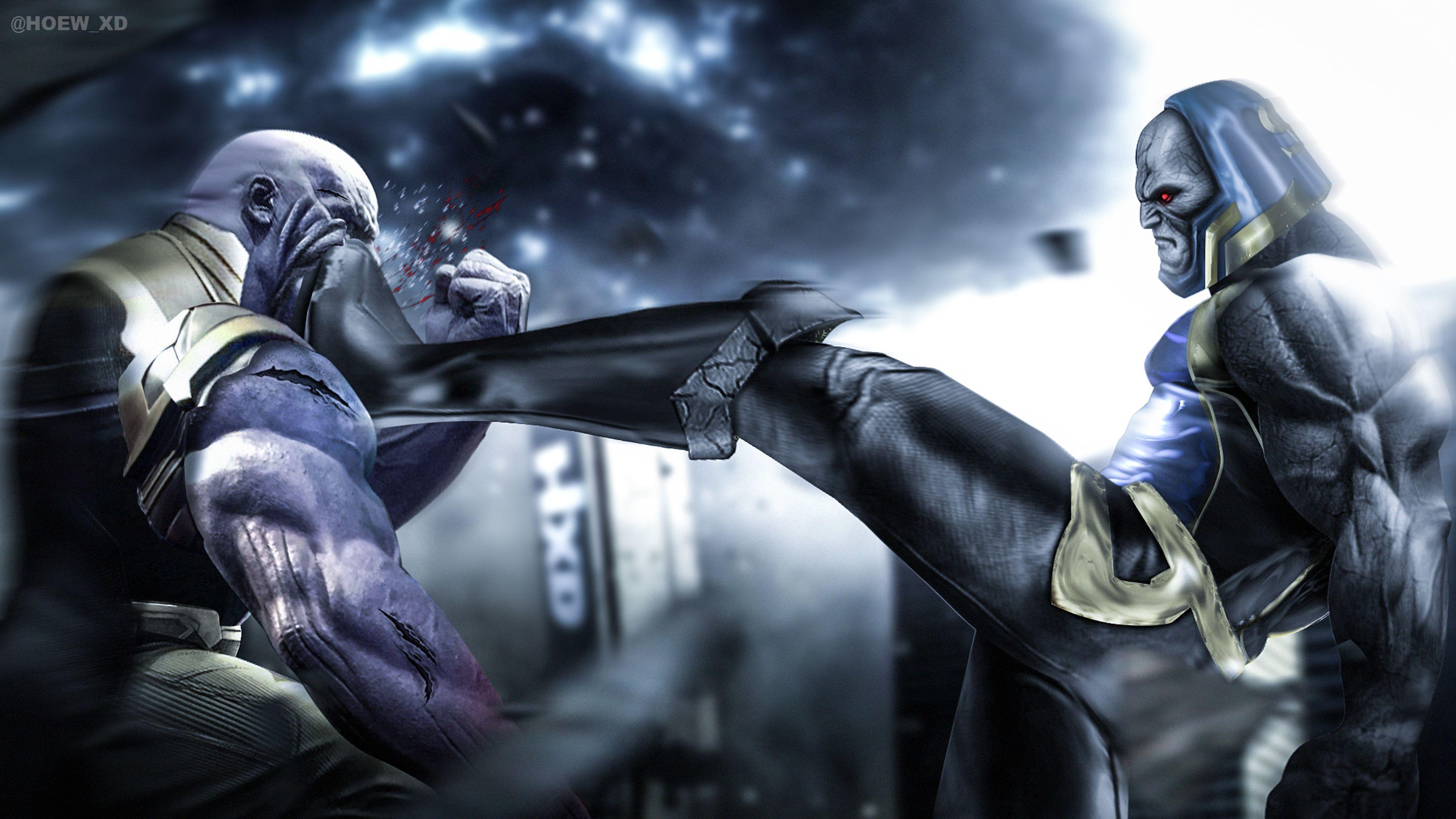 3840x2160 Wallpaper 4k Thanos Vs Darkseid 4k Wallpaper, Artwork