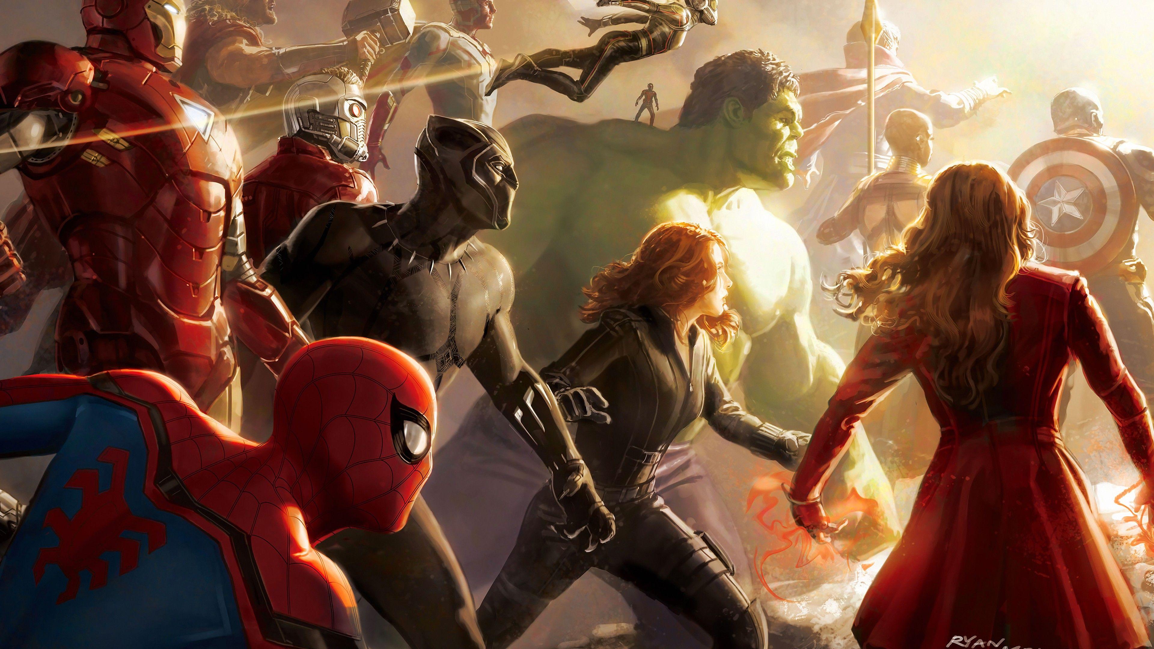 3840x2160 Free Download Avengers Thanos Infinity War HD Wallpaper Desktop and Mobile 4K Ultra HD