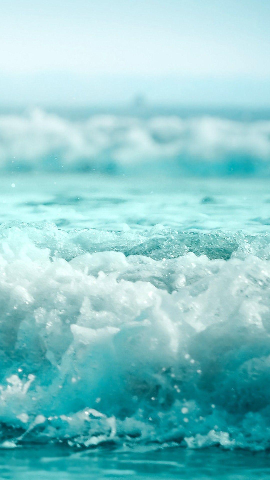 1080x1920 Â ?? â ???? BĂNG VÀ TẢI ỨNG DỤNG MIỄN PHÍ!  Unicolor Sea Waves Azure Foam