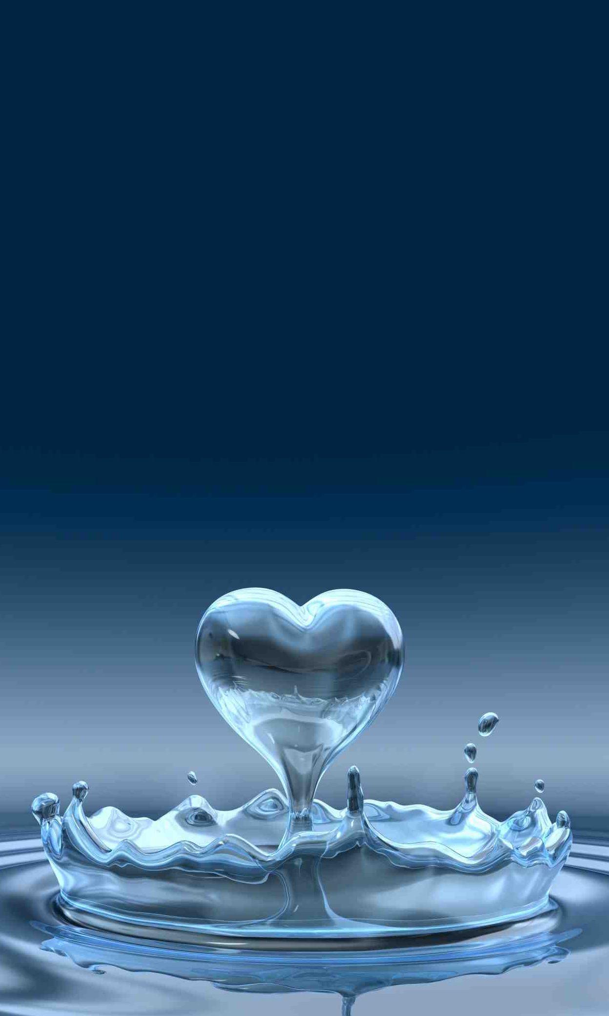Water Heart Wallpapers - Top Free Water Heart Backgrounds - WallpaperAccess