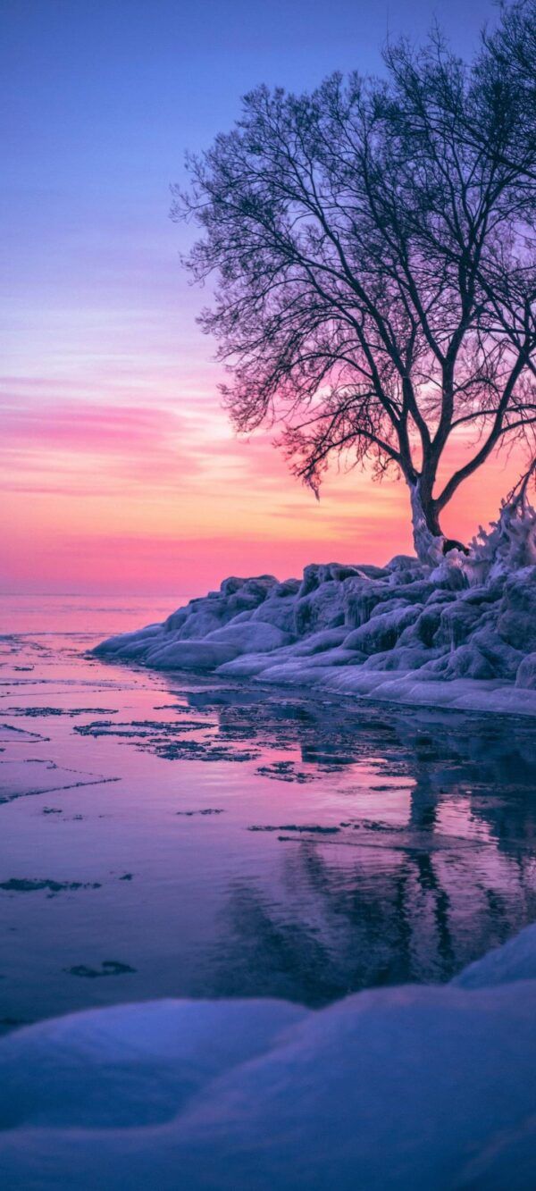 600x1333 Winter Snow River