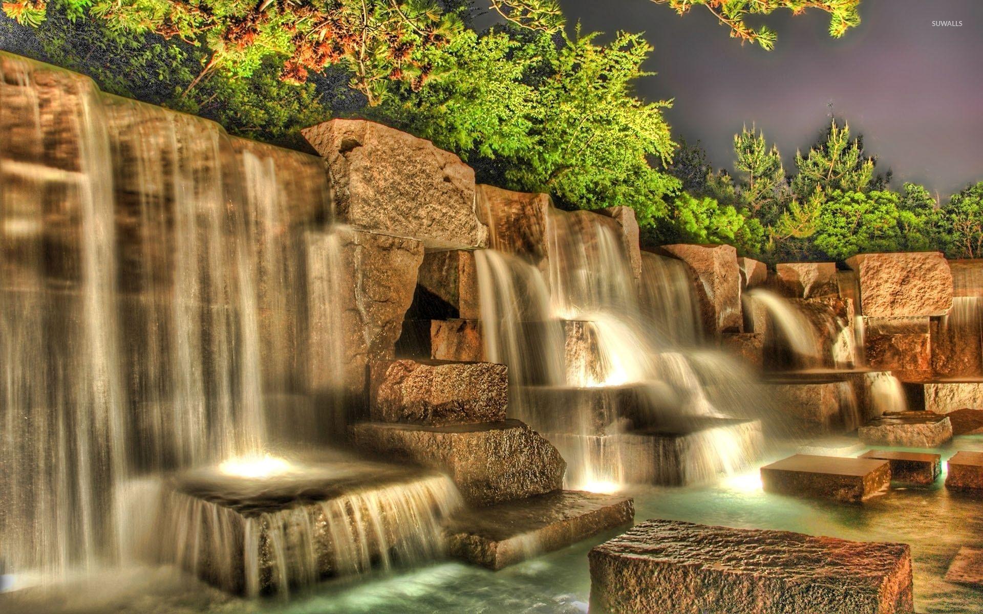 water garden wallpaper menu