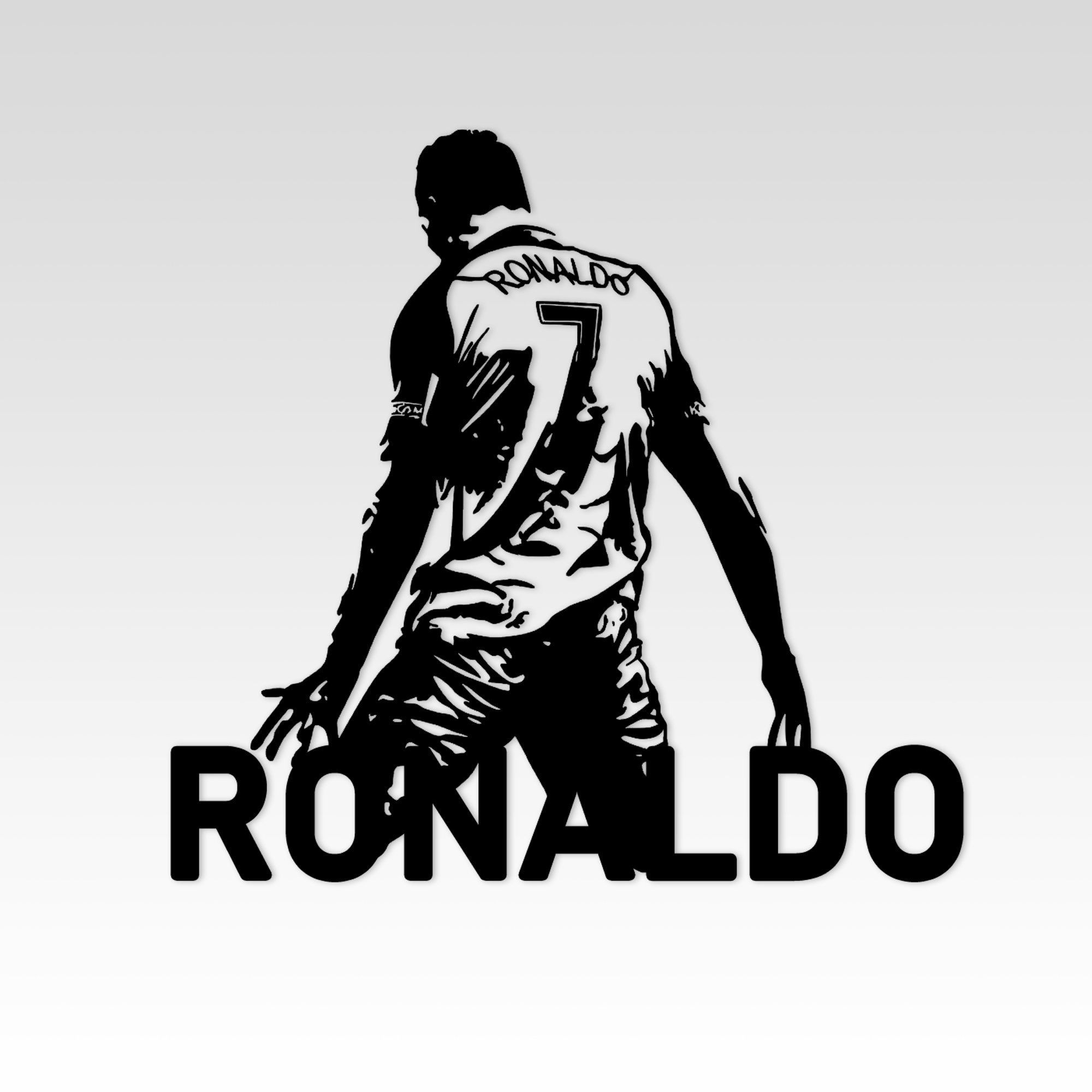 2000x2000 Cristiano Ronaldo Metal Wall Art