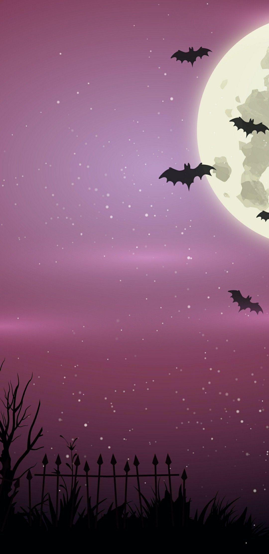 1080x2220 Phone wallpaper. Halloween