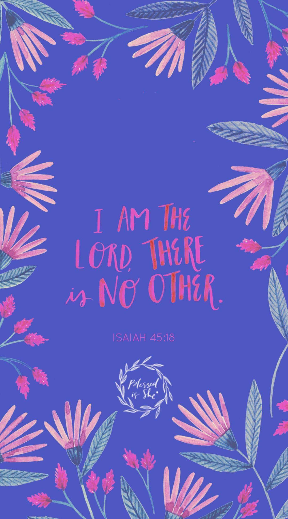 1224x2208 iphone wallpaper // scripture wallpaper. blessed is she