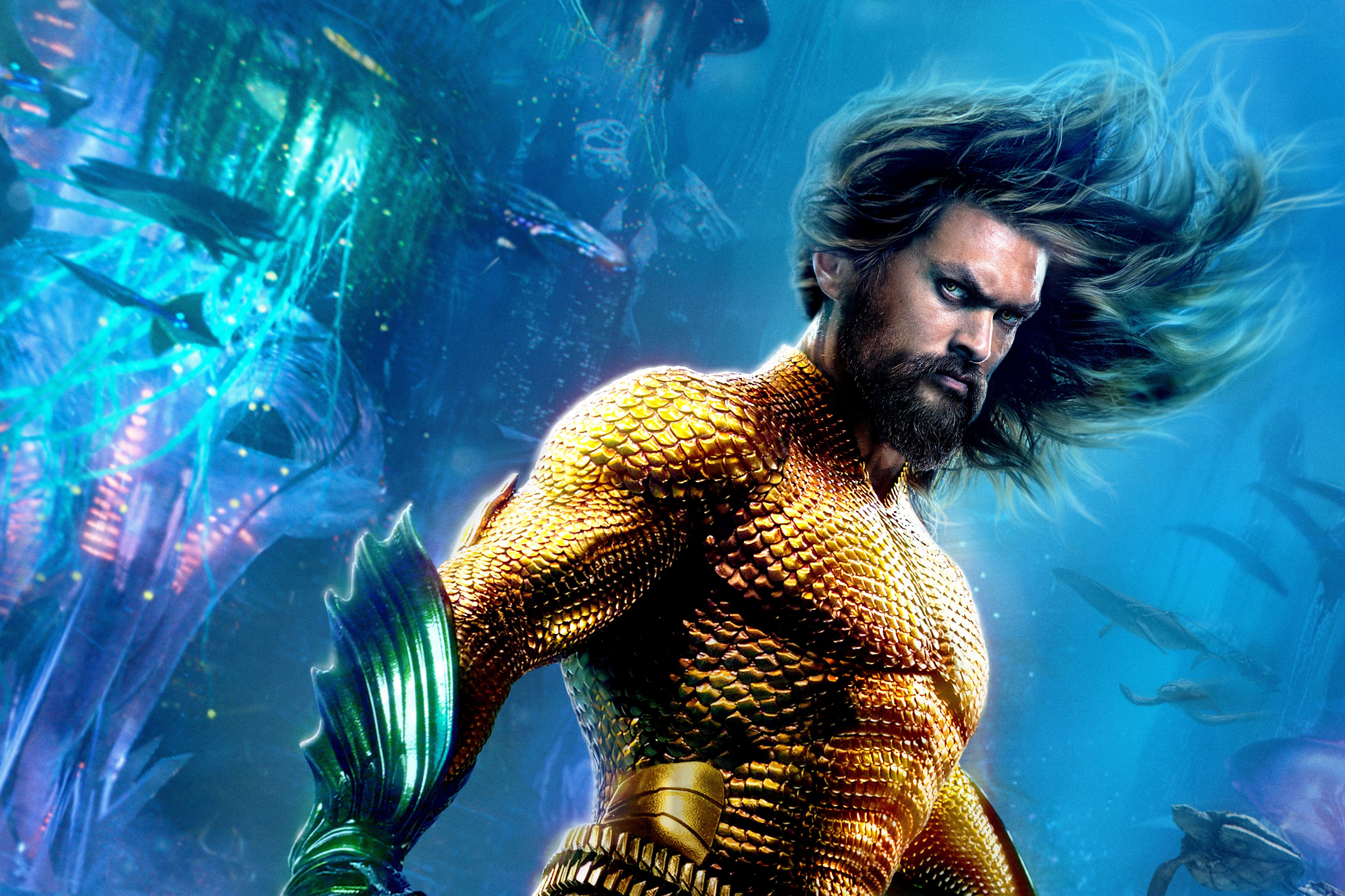 6000x4000 Wallpaper Aquaman, Jason Momoa, DC Comics, HD, Movies