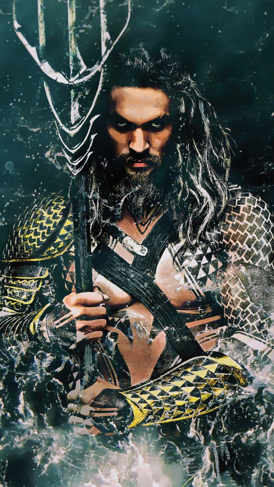 1080x1920 Aquaman Movie 2018 Jason Momoa 4K Wallpaper