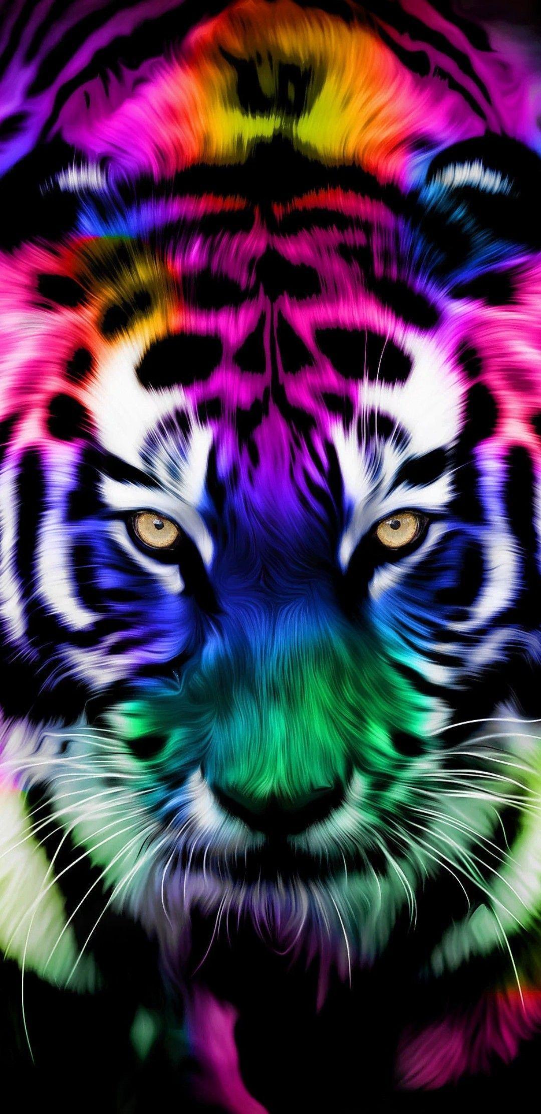 Colorful Tiger Wallpapers - Top Free Colorful Tiger Backgrounds ...