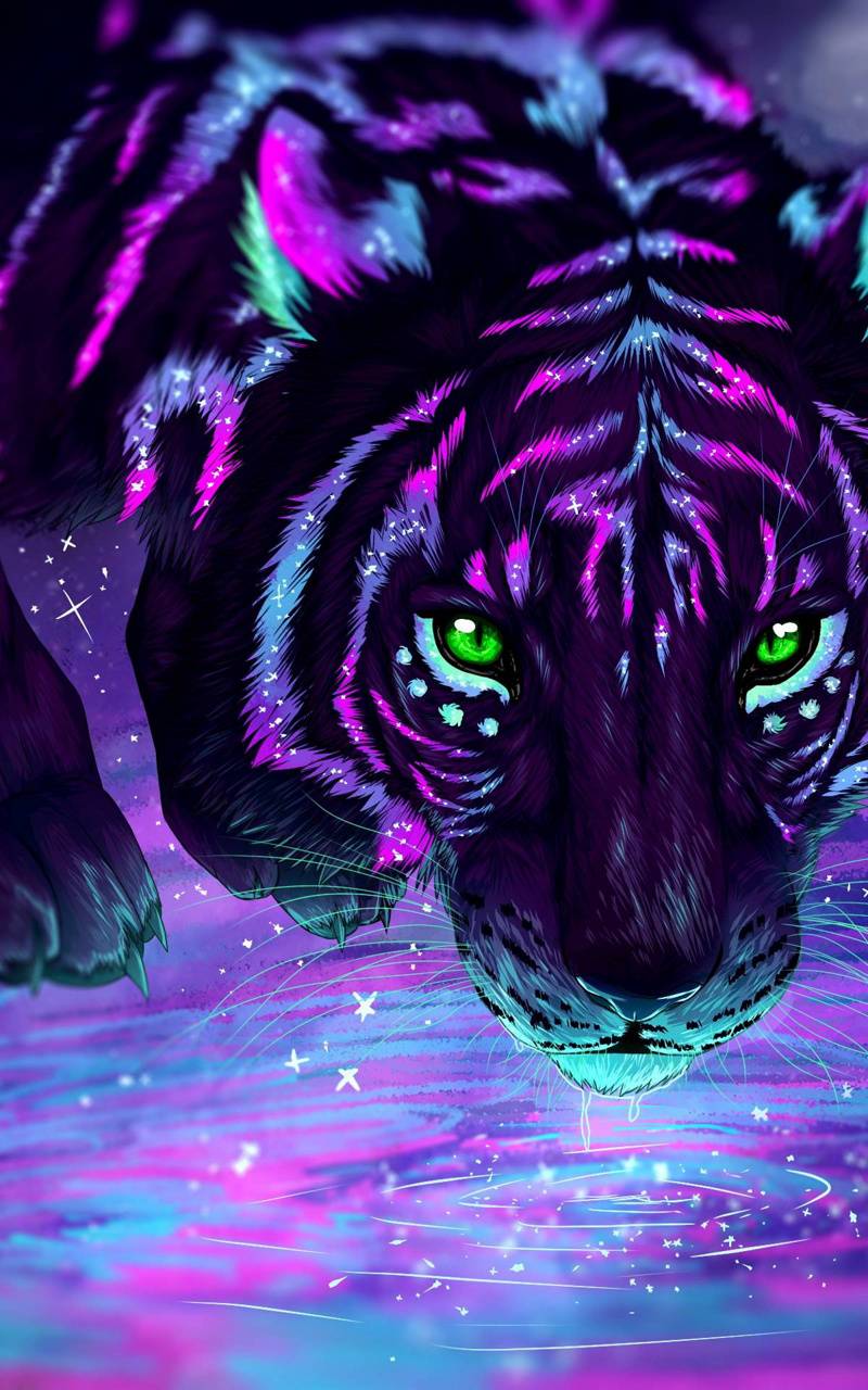 Purple Tiger Wallpapers - Top Free Purple Tiger Backgrounds -  WallpaperAccess