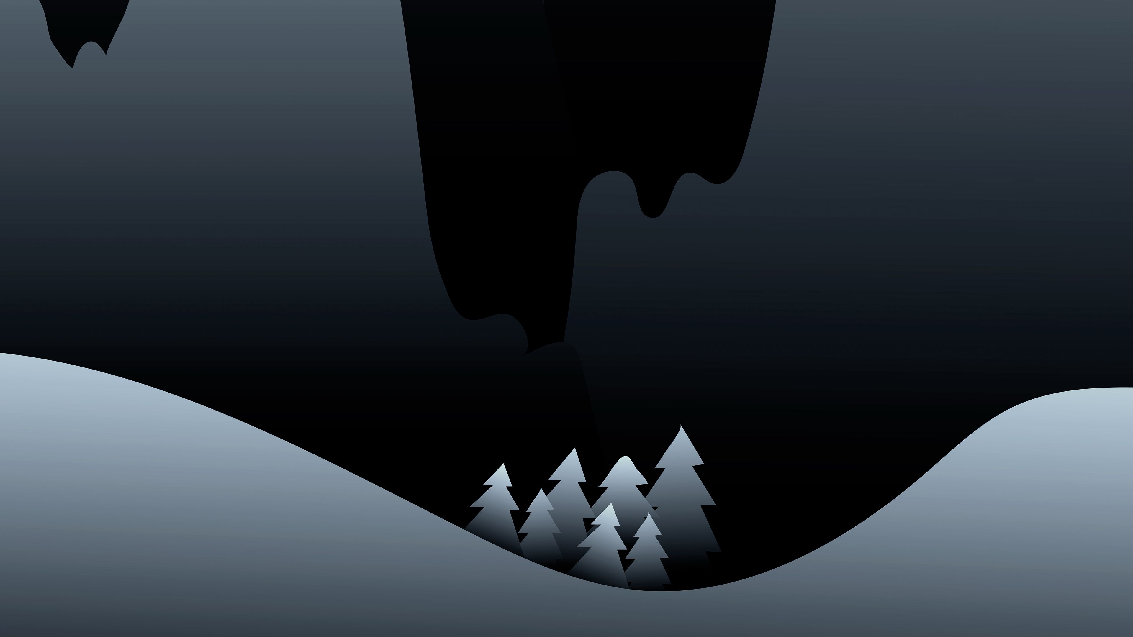 3840x2160 Minimal 4k Dark Wallpaper