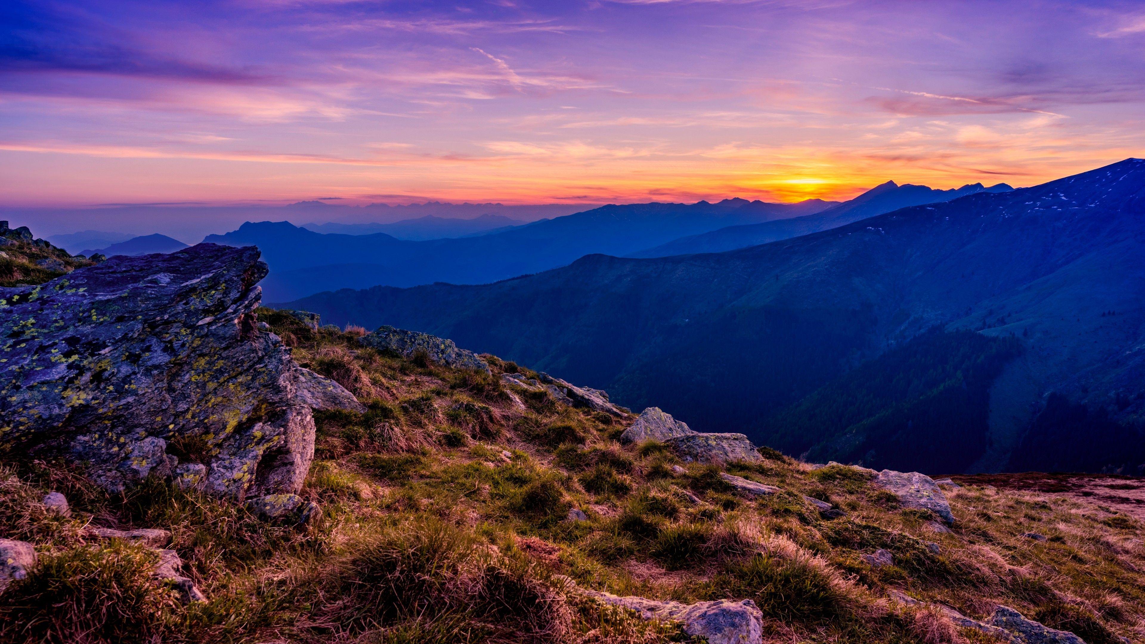 Mountain Sunset 4K Wallpapers - Top Free Mountain Sunset 4K Backgrounds -  WallpaperAccess