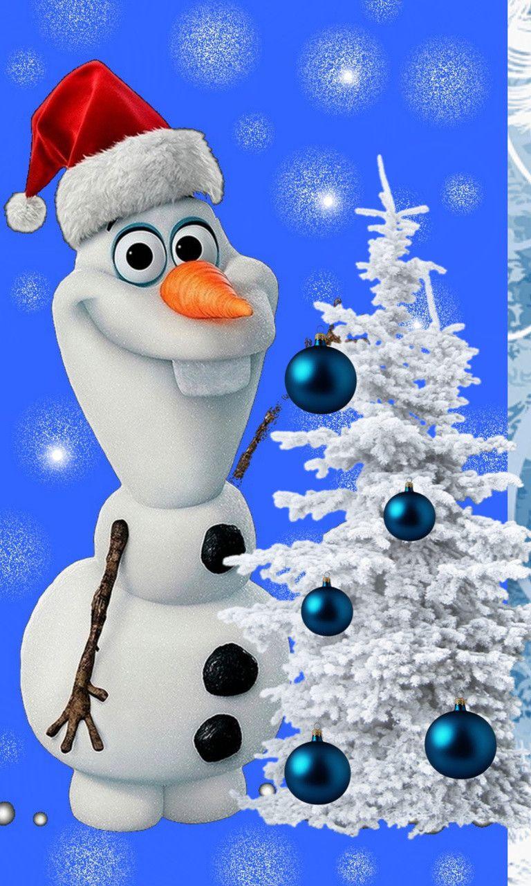 768x1280 Christmas Olaf Wallpaper Background