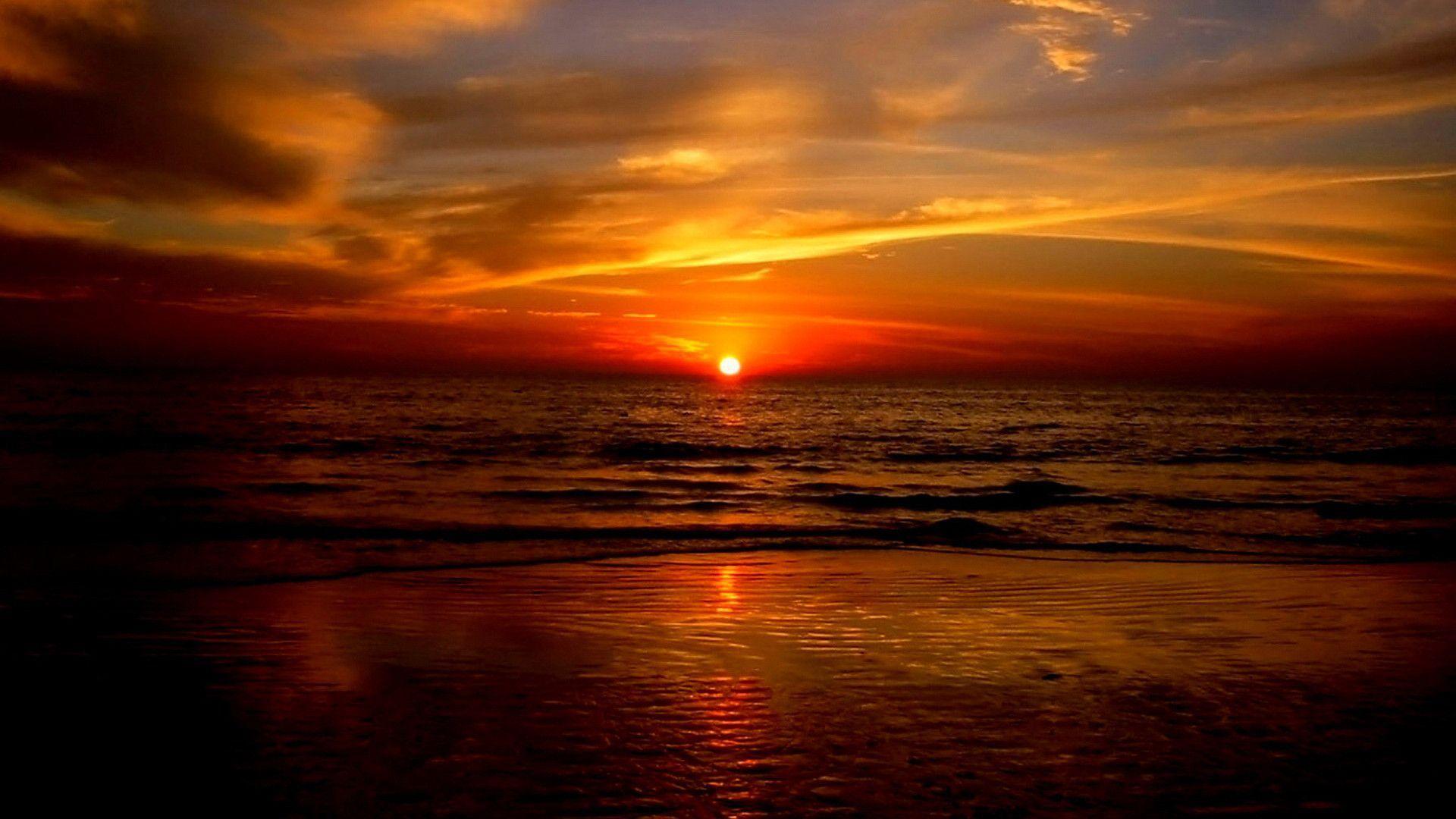 1920x1080 Ocean Sunset hình nền