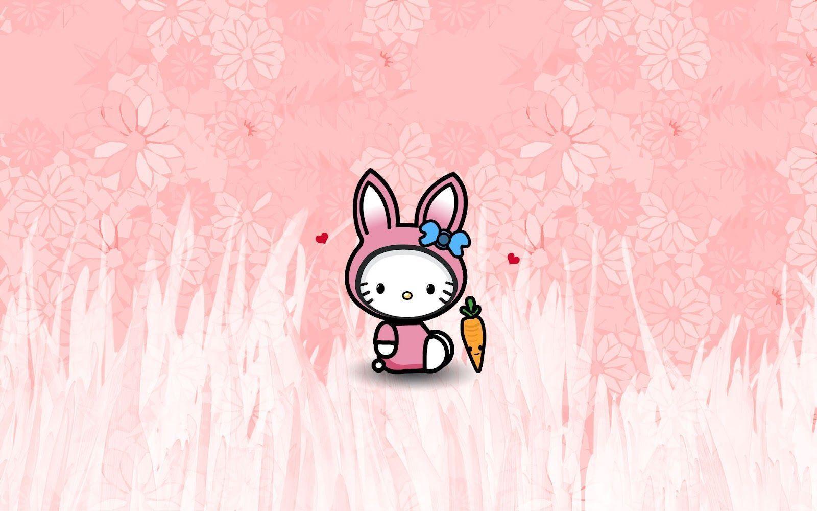 1600x1000 Hello Kitty Easter Wallpaper