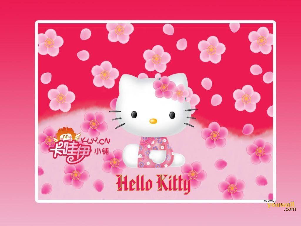 1024x768 valentine kitty wallpaper