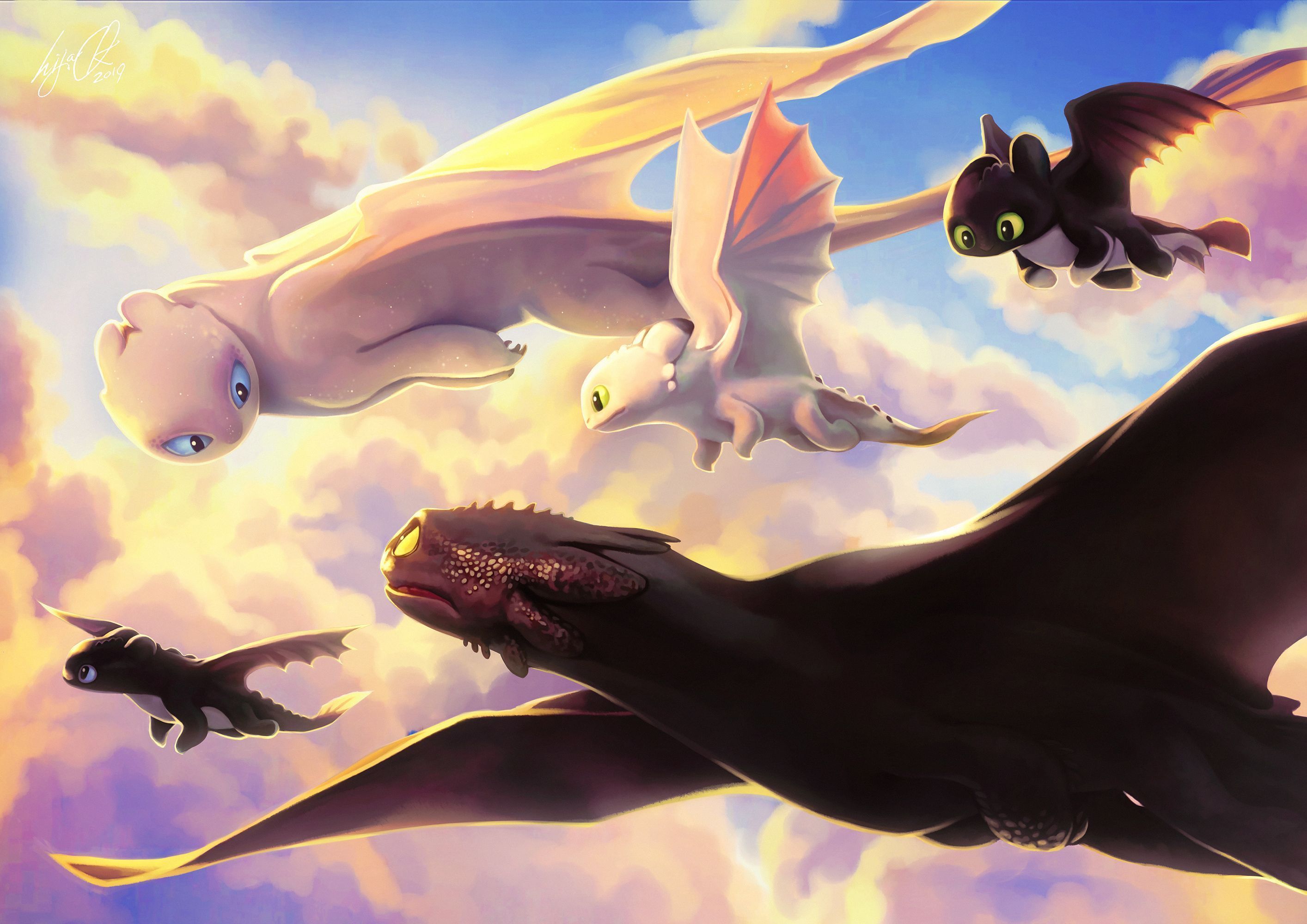 2828x2000 Light Fury Art Wallpaper