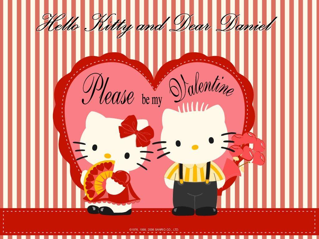 1024x768 Hello Kitty Valentine Wallpaper