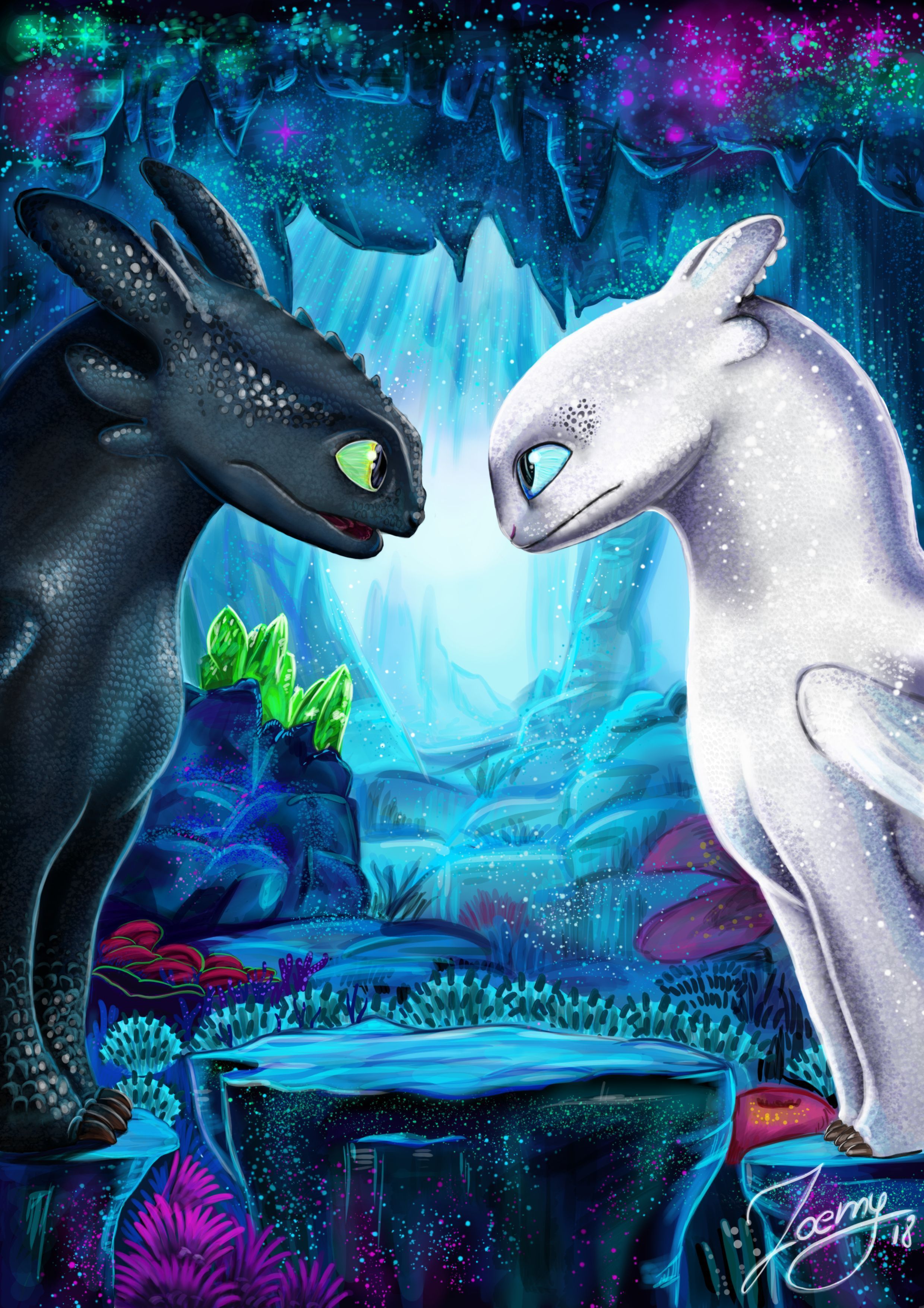 2480x3508 How To Train Your Dragon Light Fury