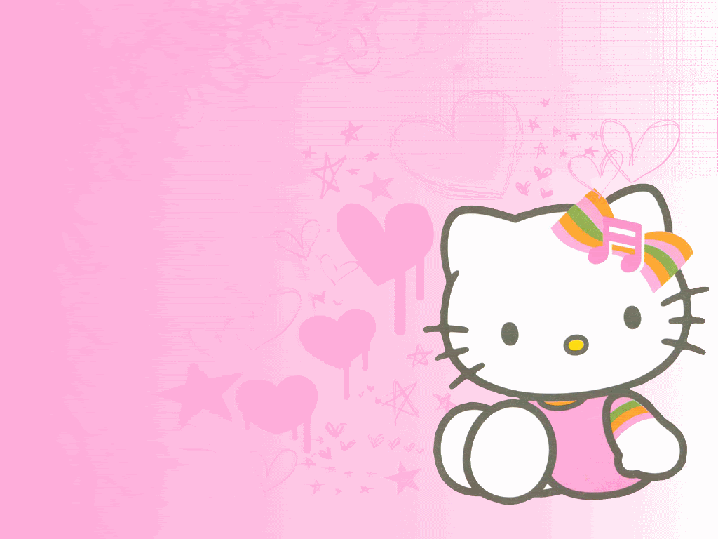 1024x768 Hello Kitty Valentine Wallpaper