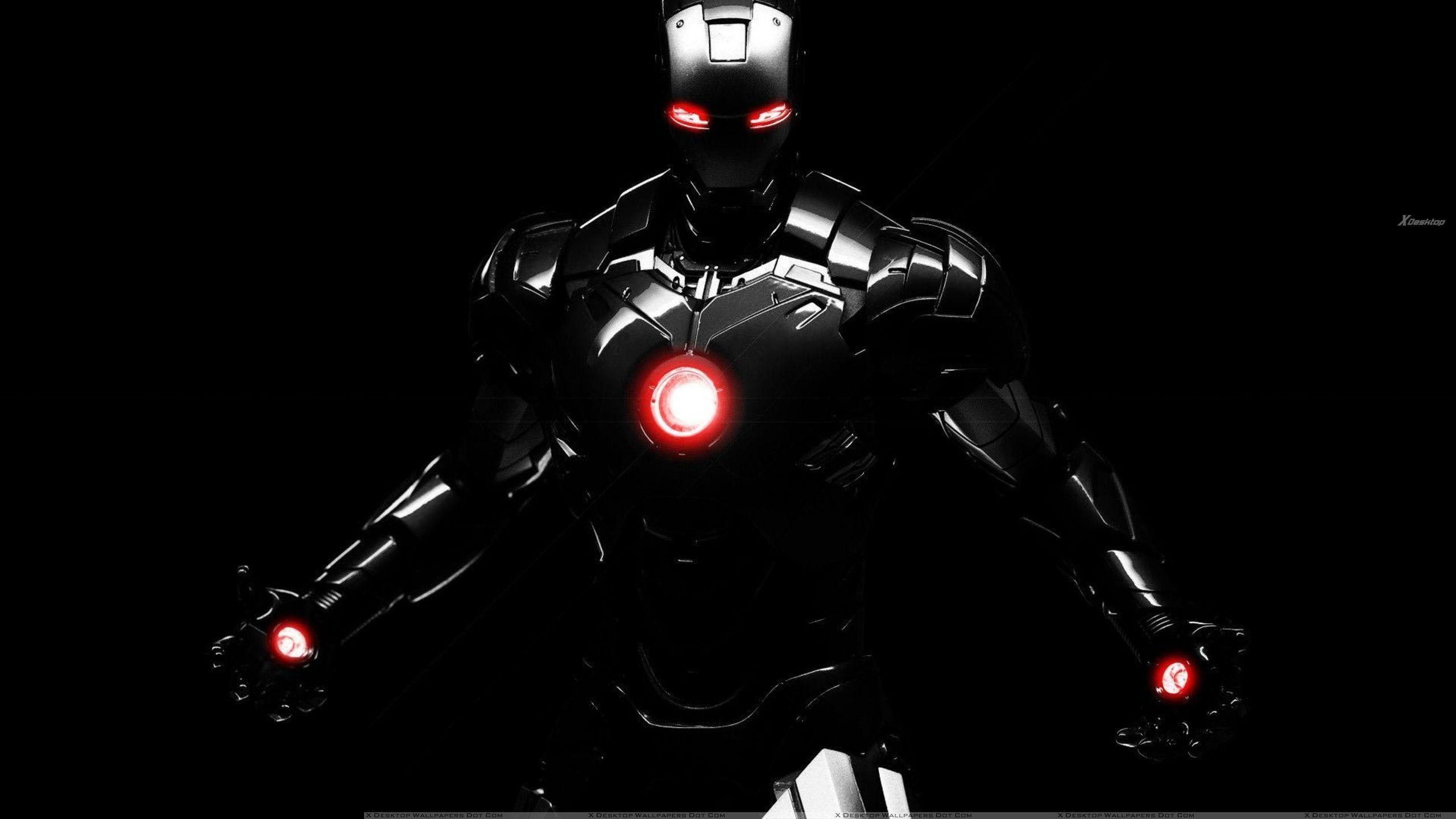 Iron Man Black Desktop Wallpapers on WallpaperDog