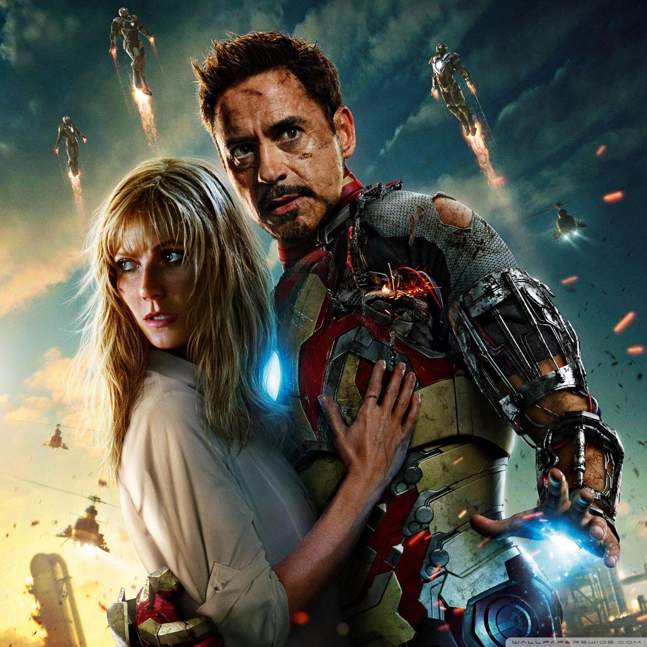 1280x1280 Iron Man 3 Tony Stark And Pepper Potts ❤ 4K HD Desktop