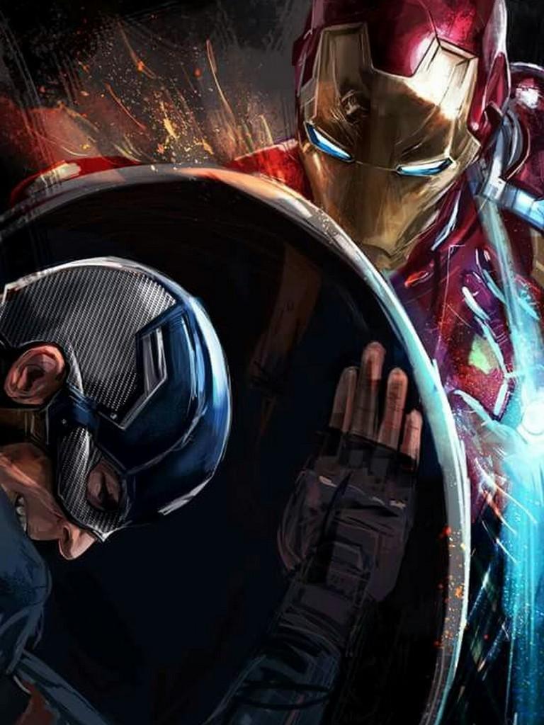 768x1024 Wallpaper Iron Man HD for Android