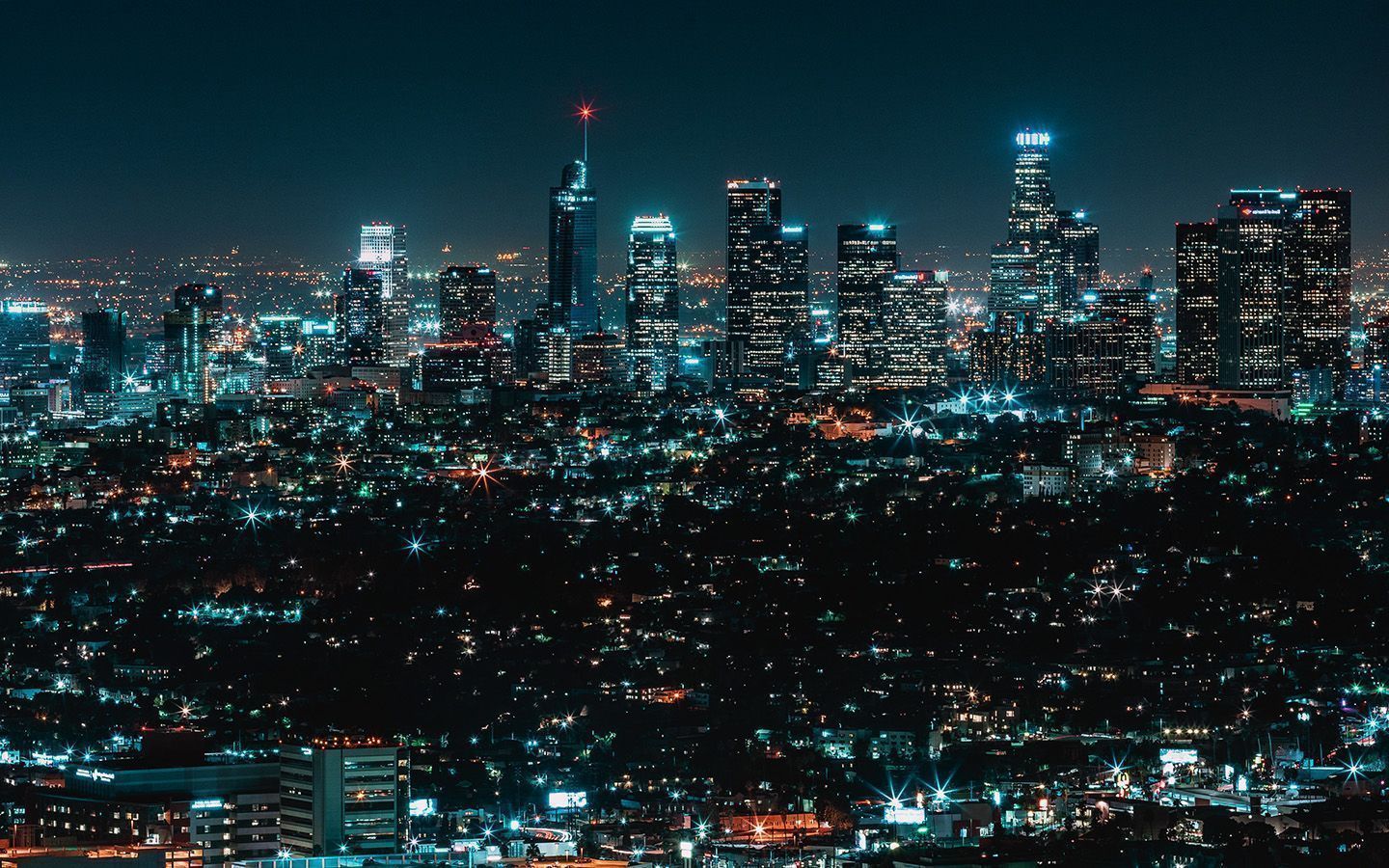 1440x900 Night Architecture Building Dark Newyork