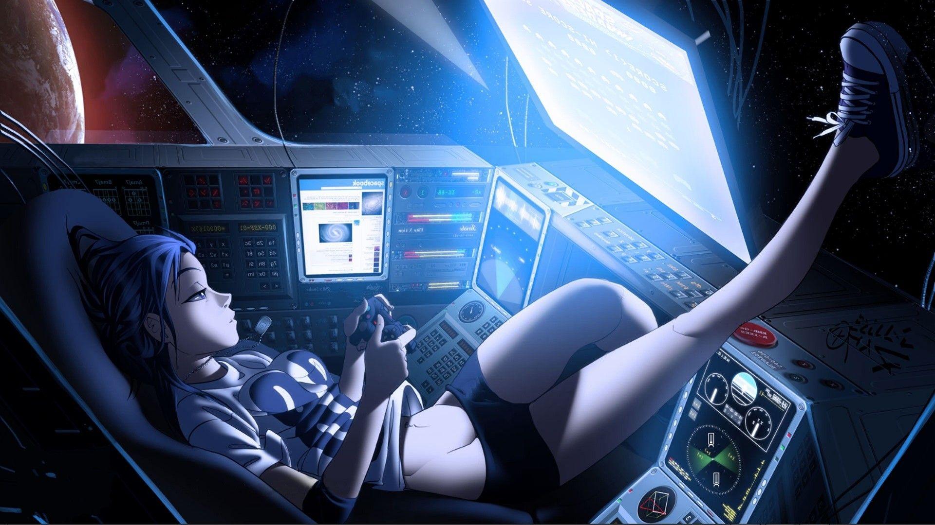 Anime Space Girl Wallpapers Top Free Anime Space Girl Backgrounds