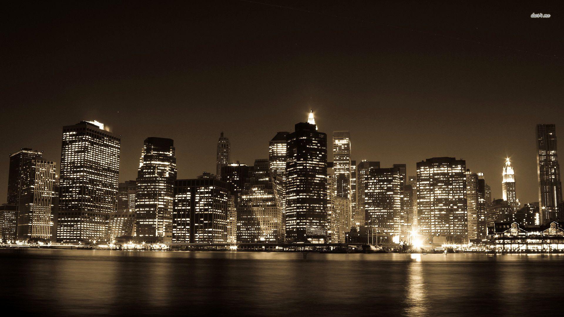 1920x1080 City Lights Wallpaper